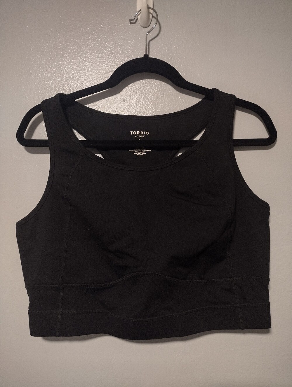 Torrid Active Racerback Sports Bra Crop Tank Supportive